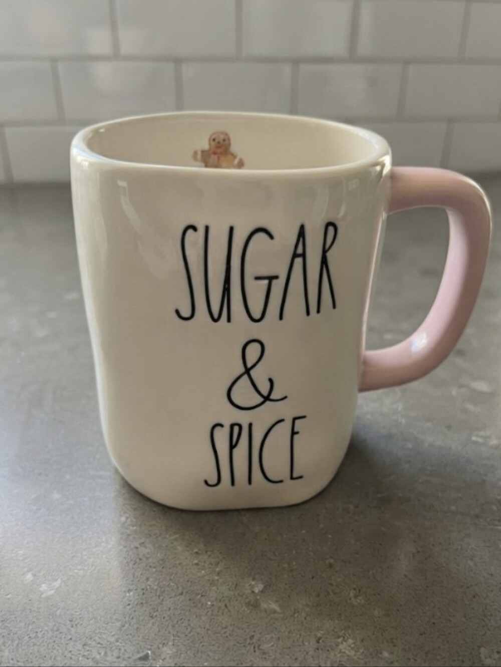 NWOT Rae Dunn "Sugar & Spice" Gingerbread Man Mug